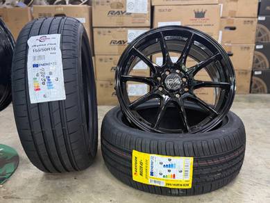 Sport Rim Baru 16 OZ Racing Hyper GT Glossy Black