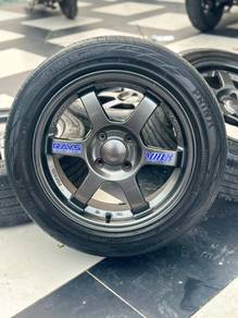 Te37 15 inch sportrim Myvi wira satria alza