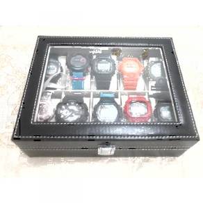 Kotak Hitam Untuk Simpan 10 Jam Tangan