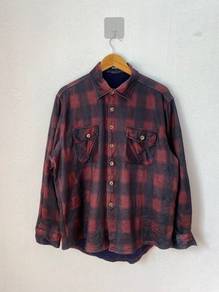 PLAYBOY Japanese Plaid Fleece-Lined Shirt Jacket