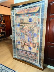 Secondhand Large Frame Egyptian Painting For Sale
