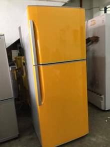 Hitachi Yellow 2 doors fridge Peti Sejuk Ais
