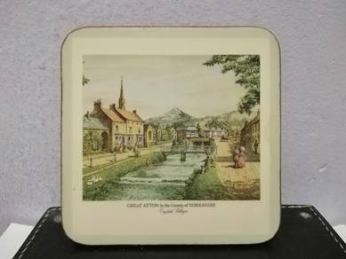 Vintage Coasters Set English Villages