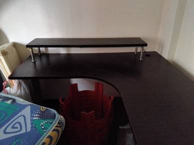 L-Shaped Computer Desk + Ergonomic Office Chair