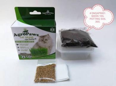 Agropaws Cat Grass Mini Planting Kit Rumput Kucing