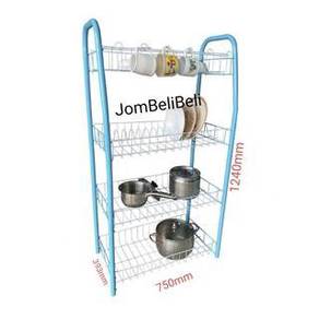 4 tier plate rack/rak pinggan 4 tingkat