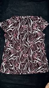 Abstract Floral Mesh Blouse[Bundle]