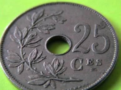 Belgium 25 Centimes 1909