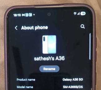 Samsung galaxy A36 5G 