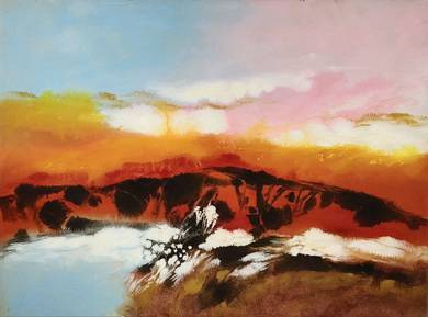 Echoes of Nature V – Textured Oil Landscapes