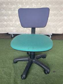 B427 Kerusi Typist Chair Fabric Green Grey ** ASIS