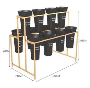 Flower Shop Display Stand Rack Rak Set Bunga Kedai