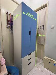 STUVA Wardrobes with Drawers (White/Blue)