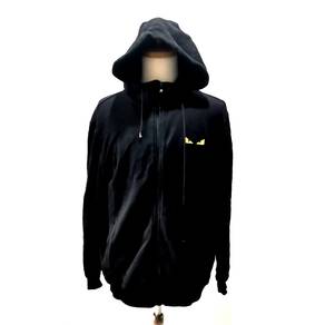 Fendi Eyes Zip Hoodie With Embroidery Big Logo