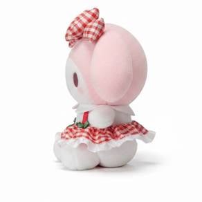 23cm Kawaii My Melody Strawberry Gingham Plush Toy