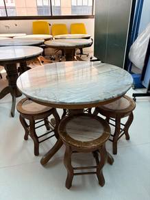 White Marble Coffee Chair