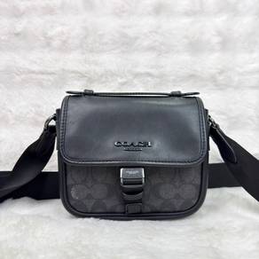 Coach Black Canvas Racer Crossbody Bag