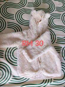 White/Cream Baby/toddler fleece hoodie 