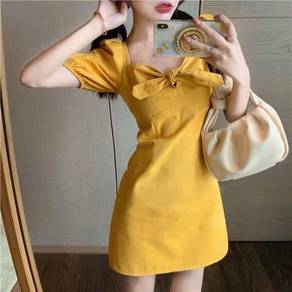 Yellow casual dress