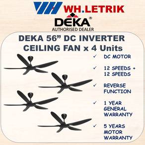 [PAKAGE OFFER] Deka DC Motor Ceiling Fan x 4 Units