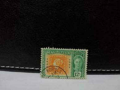 1948 Mauritius Stamp King George VI
