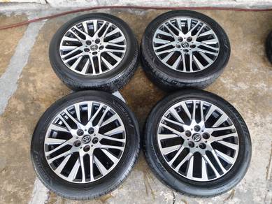 Rim second 18 Toyota alphard zg siap tayar estima