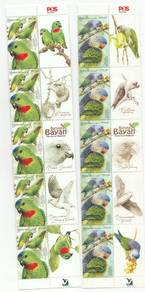 Mint stamp header 5 sets Parrots Malaysia 2026