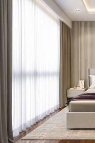 INSTALL RESIDENTIAL CURTAIN l blackout sheer type