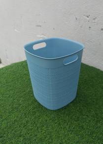 B990 Bakul Sampah Plastik Plastic Dustbin Blue