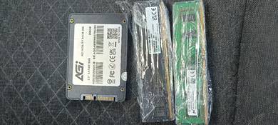 ssd sata 256 GB and 8GB DDR4 ram 4+4