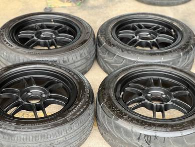Sport Rim 15 Second Enkei RPF1 Matt Black Siap Tay
