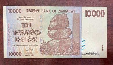 Zimbabwe banknote 10000 Dollars 2008 - Pick 72