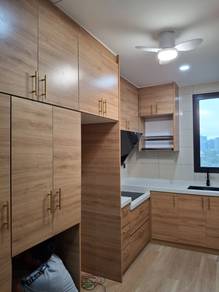 Kitchen cabinet tv console tall unit Quartzstone