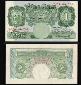 Great Britain 1 Pound 1948 - 49 Pick P-369a