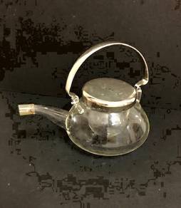 Teapot Infuser with Silver-Plated Handle and Cap