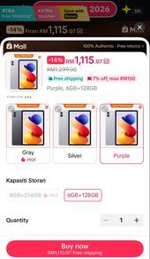 Redmi Pad 2 Pro 6/128GB | Sealed | Nego