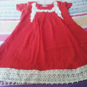 Beautiful red top with lace