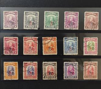 Sarawak Old Stamps Rajah CV Brooke Crown (Set)