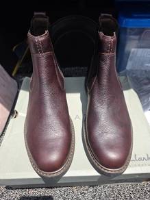 clarks men newford easy brown leather 