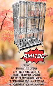 stainless steel cat cage 