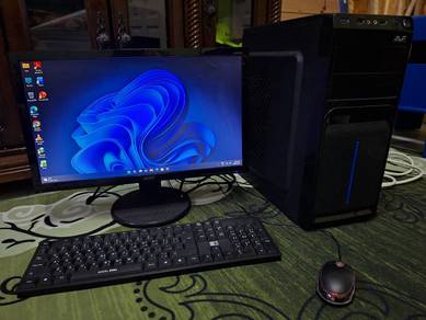 pc bajet i5 7400 mobo asus 8gb ddr4 fullset