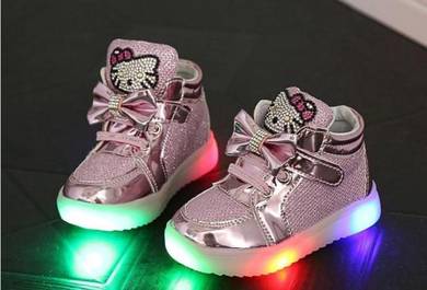 Cute Hello Kitty Shoes with LED Light