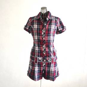 Tommy Girl Checked Jumpsuit