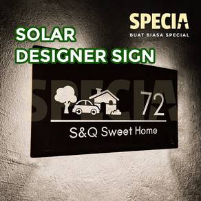 SPECIA 1-Solar LED Designer Sign House Number Sign