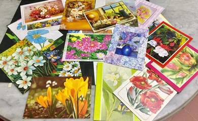 BLANK CARDS - Foot & Mouth Artists - Flowers