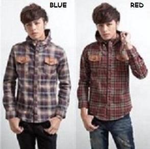F5091 Red Hoodie Urban Cowboy Long Sleeve Shirt
