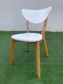 YF08W Kerusi Makan Dining Chair White Oak