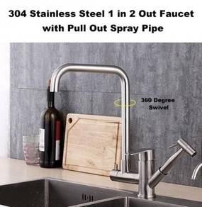 304 Stainless Steel Pull Out Spray Mixer Water Tap