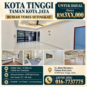 1-storey Terraced House For Sale in Kota Tinggi,JHR