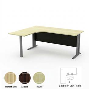 T2 L Shape Home Office Table with Metal J Leg